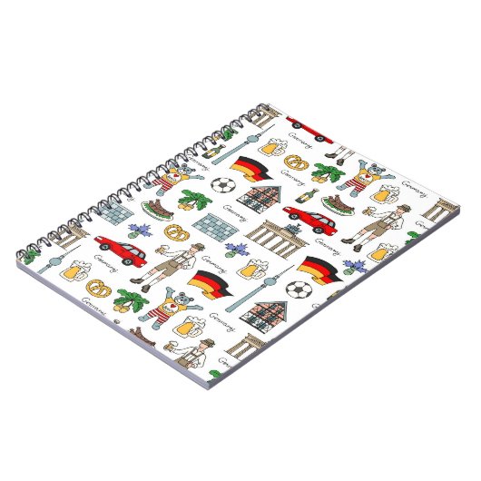 Symbol-Muster Deutschlands | Notizblock (Linke Seite)