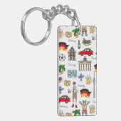 Symbol-Muster Deutschlands | Schlüsselanhänger (Vorderseite links)