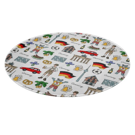 Symbol-Muster Deutschlands | Schneidebrett (Ecke)