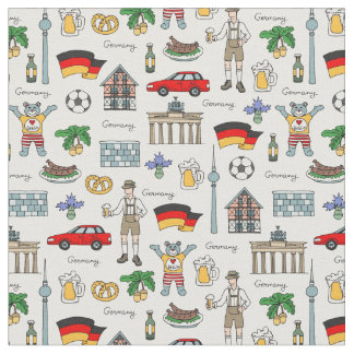 Symbol-Muster Deutschlands | Stoff
