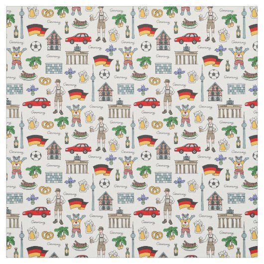 Symbol-Muster Deutschlands | Stoff (Muster)