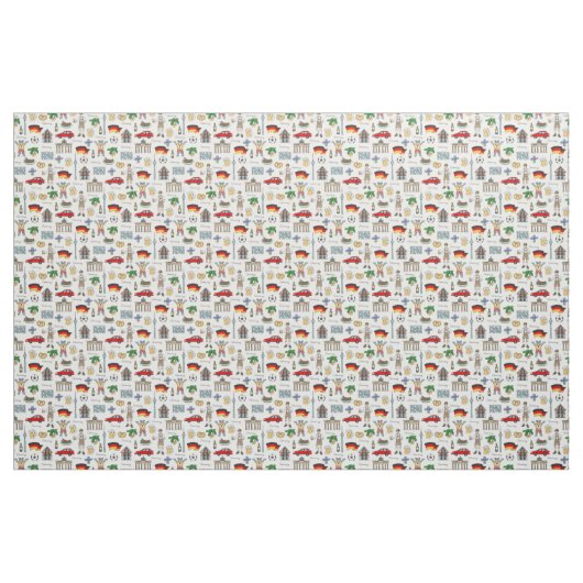 Symbol-Muster Deutschlands | Stoff (Fat Quarter (45,7 x 55,9 cm))