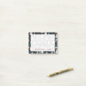 Symbol-Muster Frankreichs | Post-it Klebezettel (Auf Schreibtisch)