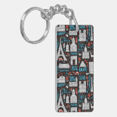 Symbol-Muster Frankreichs | Schlüsselanhänger (Vorderseite links)