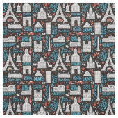 Symbol-Muster Frankreichs | Stoff (Muster)