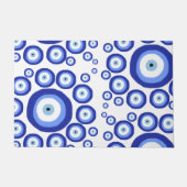 Symbol-Muster für griechisches Auge Viel Glück Fußmatte (Vorderseite)