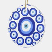 Symbol-Muster für griechisches Auge Viel Glück Keramik Ornament (Links)