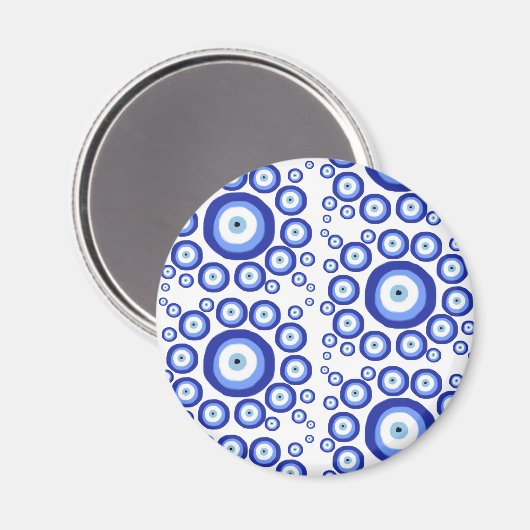 Symbol-Muster für griechisches Auge Viel Glück Magnet (Vorderseite/Rückseite)