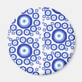 Symbol-Muster für griechisches Auge Viel Glück Magnet