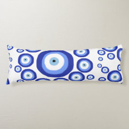 Symbol-Muster für griechisches Auge Viel Glück Seitenschläferkissen