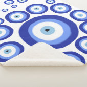 Symbol-Muster für griechisches Auge Viel Glück Sherpadecke (3/4)