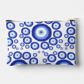 Symbol-Muster für griechisches Auge Viel Glück Zubehörtasche (Rückseite)