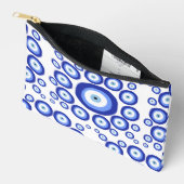 Symbol-Muster für griechisches Auge Viel Glück Zubehörtasche (Offen)