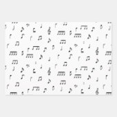 Symbol-Muster für schwarze und weiße Noten Geschenkpapier Set (Vorderseite 3)