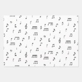 Symbol-Muster für schwarze und weiße Noten Geschenkpapier Set (Vorderseite 2)