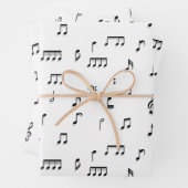 Symbol-Muster für schwarze und weiße Noten Geschenkpapier Set (Beispiel)