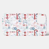 Symbol-Muster Kanadas | Case-Mate iPhone Hülle (Rückseite (Horizontal))