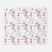 Symbol-Muster Kanadas | Fleecedecke (Vorderseite (Horizontal))