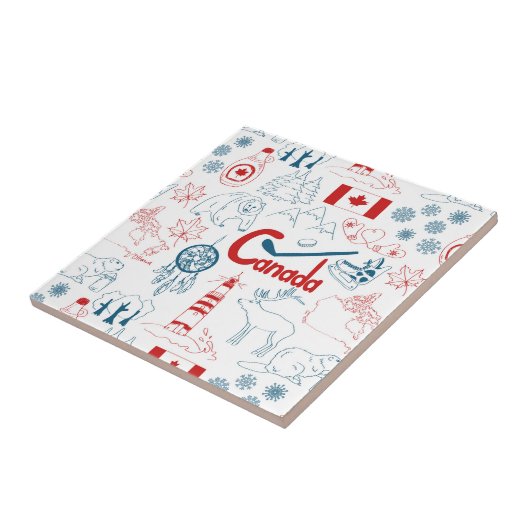 Symbol-Muster Kanadas | Fliese (Seite)