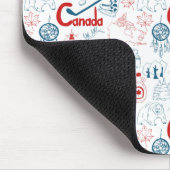 Symbol-Muster Kanadas | Mousepad (Ecke)