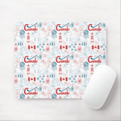 Symbol-Muster Kanadas | Mousepad (Mit Mouse)