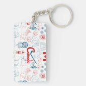 Symbol-Muster Kanadas | Schlüsselanhänger (Rückseite)