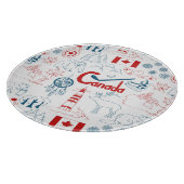 Symbol-Muster Kanadas | Schneidebrett (Ecke)