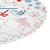 Symbol-Muster Kanadas | Schneidebrett (Ecke)