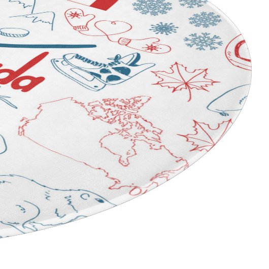 Symbol-Muster Kanadas | Schneidebrett (Ecke)