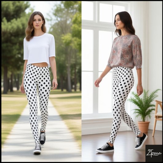 Symbol-Muster Leggings