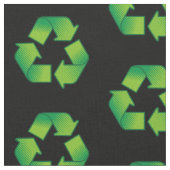 Symbol-Muster recycelnd Stoff (Nahaufnahme)