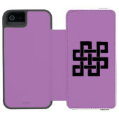 Symbol: Nade-Takara-Nusubi Incipio iPhone Geldbeutel-Hülle (Folio Geöffnet)