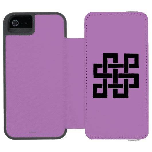 Symbol: Nade-Takara-Nusubi Incipio iPhone Geldbeutel-Hülle (Folio Geöffnet)