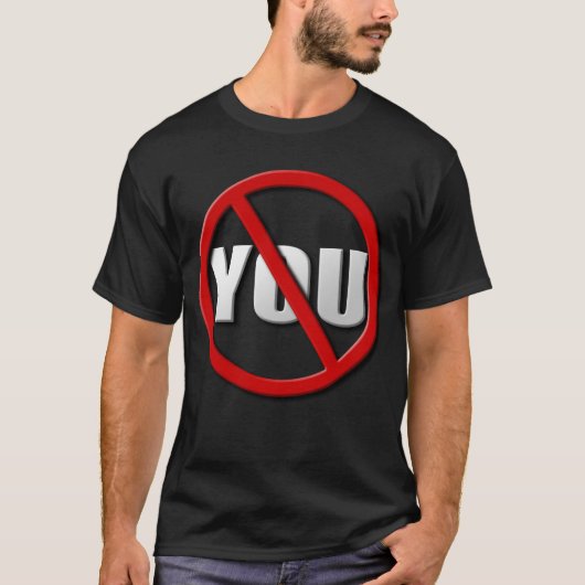 Symbol "Nein" (für dunkle Farben) T-Shirt (Vorderseite)