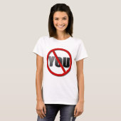 Symbol "Nein" (für helle Farben) T-Shirt (Vorne ganz)