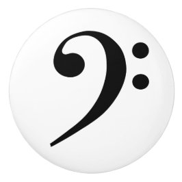 Symbol Notation für Black Bass Clef Keramikknauf