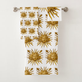 Symbol of Louis XIV the Sun King Badhandtuch Set