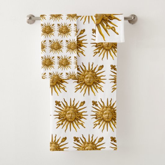 Symbol of Louis XIV the Sun King Badhandtuch Set (Insitu)