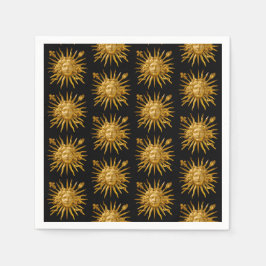 Symbol of Louis XIV the Sun King Serviette