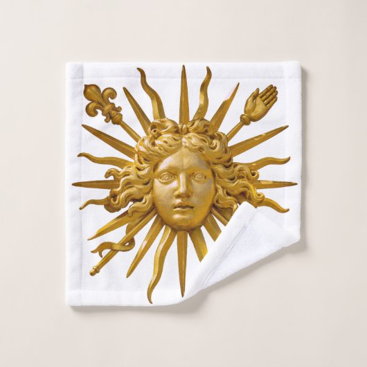 Symbol of Louis XIV the Sun King Waschlappen (Waschlappen)
