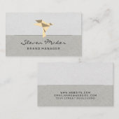 Symbol Origami Bird Visitenkarte (Vorne/Hinten)