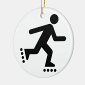 Symbol-Ornament des Rollerblade Keramik Ornament (Links)