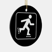 Symbol-Ornament des Rollerblade Keramikornament (Rechts)