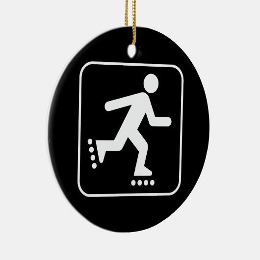 Symbol-Ornament des Rollerblade Keramikornament (Rechts)