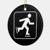 Symbol-Ornament des Rollerblade Keramikornament (Links)