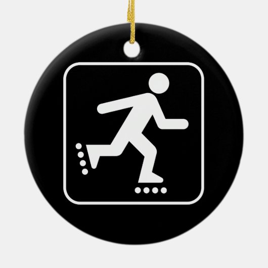Symbol-Ornament des Rollerblade Keramikornament (Hinten)