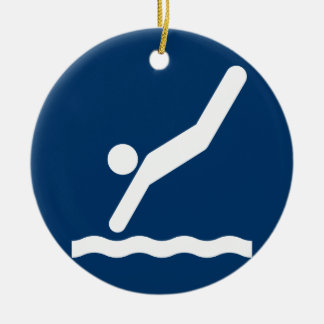 Symbol-Ornament des Tauchens Keramikornament