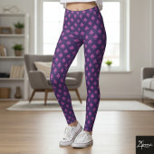 Symbol Pattern pink = lila Leggings
