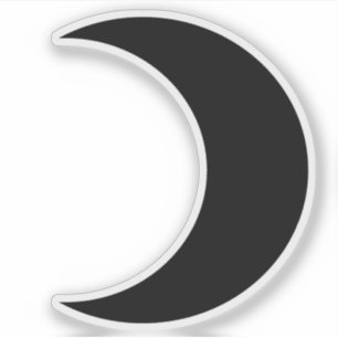 Symbol Planet Moon (schwarz) Aufkleber