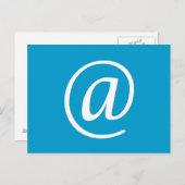 @ Symbol Postcard - Blau Postkarte (Vorne/Hinten)